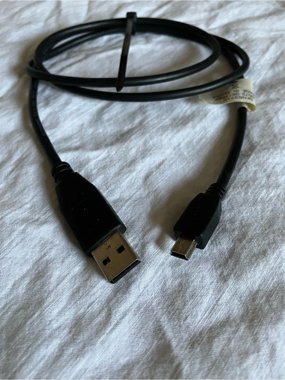 Lot of 10 Black USB Cords, Samsung Motorola, 18
